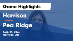 Harrison  vs Pea Ridge  Game Highlights - Aug. 24, 2023