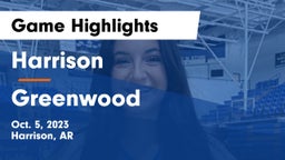 Harrison  vs Greenwood  Game Highlights - Oct. 5, 2023