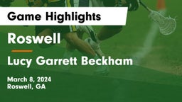 Roswell  vs Lucy Garrett Beckham  Game Highlights - March 8, 2024