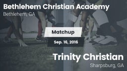 Matchup: Bethlehem Christian  vs. Trinity Christian  2016