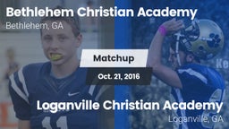Matchup: Bethlehem Christian  vs. Loganville Christian Academy  2016