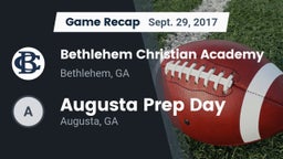 Recap: Bethlehem Christian Academy  vs. Augusta Prep Day  2017