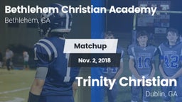 Matchup: Bethlehem Christian  vs. Trinity Christian  2018