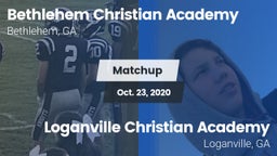 Matchup: Bethlehem Christian  vs. Loganville Christian Academy  2020