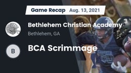 Recap: Bethlehem Christian Academy  vs. BCA Scrimmage 2021