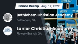 Recap: Bethlehem Christian Academy  vs. Lanier Christian Academy 2022