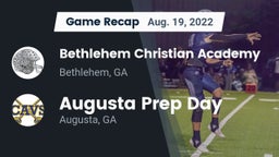 Recap: Bethlehem Christian Academy  vs. Augusta Prep Day  2022