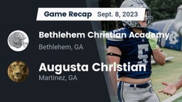 Recap: Bethlehem Christian Academy  vs. Augusta Christian  2023