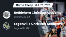 Recap: Bethlehem Christian Academy  vs. Loganville Christian Academy 2023