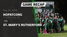 Recap: Hopatcong  vs. St. Mary's Rutherford 2016
