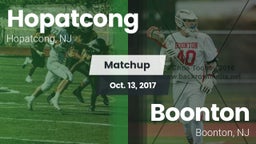 Matchup: Hopatcong vs. Boonton  2017