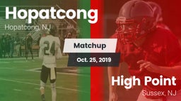 Matchup: Hopatcong vs. High Point  2019