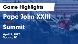Pope John XXIII  vs Summit  Game Highlights - April 5, 2022