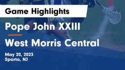 Pope John XXIII  vs West Morris Central  Game Highlights - May 20, 2023