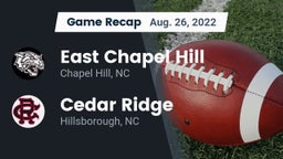 Recap: East Chapel Hill  vs. Cedar Ridge  2022