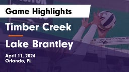 Timber Creek  vs Lake Brantley  Game Highlights - April 11, 2024