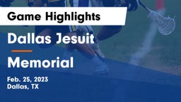 Dallas Jesuit  vs Memorial  Game Highlights - Feb. 25, 2023