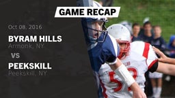 Recap: Byram Hills  vs. Peekskill  2016