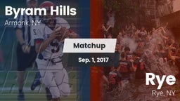 Matchup: Byram Hills High vs. Rye  2017