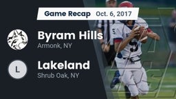 Recap: Byram Hills  vs. Lakeland  2017