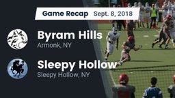 Recap: Byram Hills  vs. Sleepy Hollow  2018