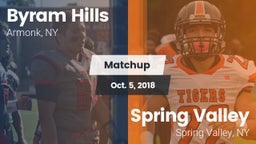 Matchup: Byram Hills High vs. Spring Valley  2018