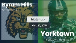 Matchup: Byram Hills High vs. Yorktown  2018