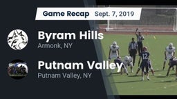 Recap: Byram Hills  vs. Putnam Valley  2019