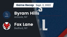 Recap: Byram Hills  vs. Fox Lane  2022