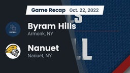 Recap: Byram Hills  vs. Nanuet  2022