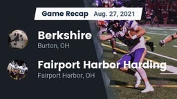 Recap: Berkshire  vs. Fairport Harbor Harding  2021