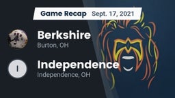 Recap: Berkshire  vs. Independence  2021