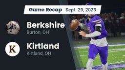 Recap: Berkshire  vs. Kirtland  2023