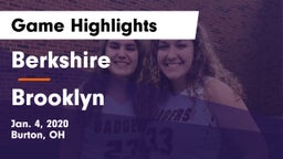 Berkshire  vs Brooklyn  Game Highlights - Jan. 4, 2020