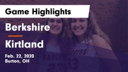 Berkshire  vs Kirtland  Game Highlights - Feb. 22, 2020