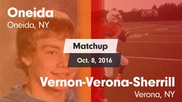 Matchup: Oneida  vs. Vernon-Verona-Sherrill  2016