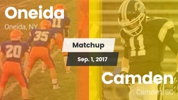 Matchup: Oneida  vs. Camden  2017