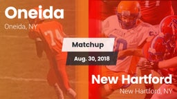 Matchup: Oneida  vs. New Hartford  2018