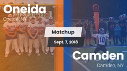 Matchup: Oneida  vs. Camden  2018