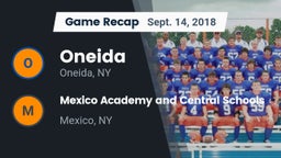 Recap: Oneida  vs. Mexico Academy and Central Schools 2018