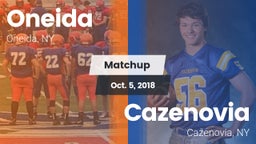 Matchup: Oneida  vs. Cazenovia  2018