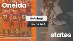 Matchup: Oneida  vs. states 2018