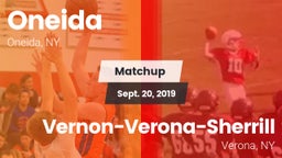 Matchup: Oneida  vs. Vernon-Verona-Sherrill  2019