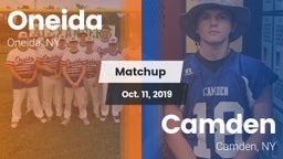 Matchup: Oneida  vs. Camden  2019