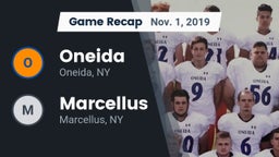 Recap: Oneida  vs. Marcellus  2019