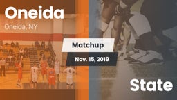 Matchup: Oneida  vs. State 2019