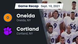 Recap: Oneida  vs. Cortland  2021