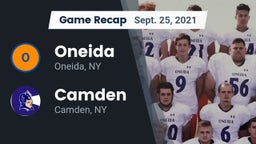 Recap: Oneida  vs. Camden  2021