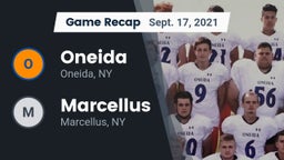 Recap: Oneida  vs. Marcellus  2021