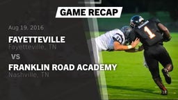 Recap: Fayetteville  vs. Franklin Road Academy 2016